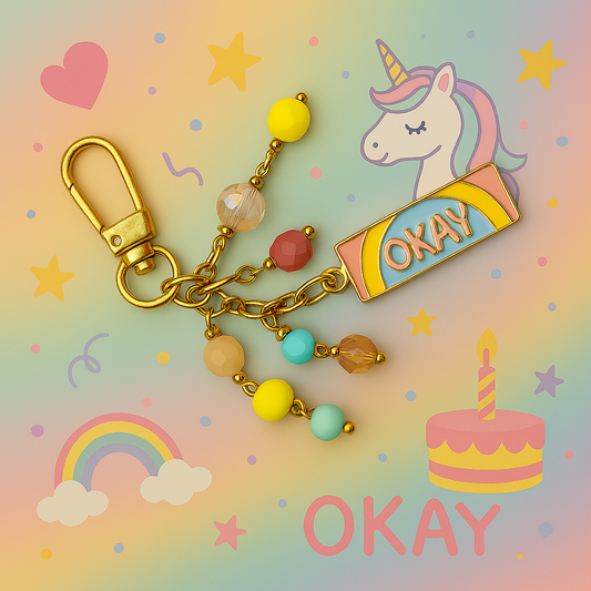 "Okay" Backpack Zipper pull
