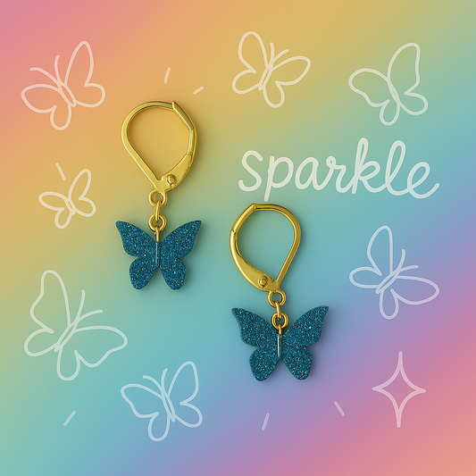 Sparkle Butterfly earrings